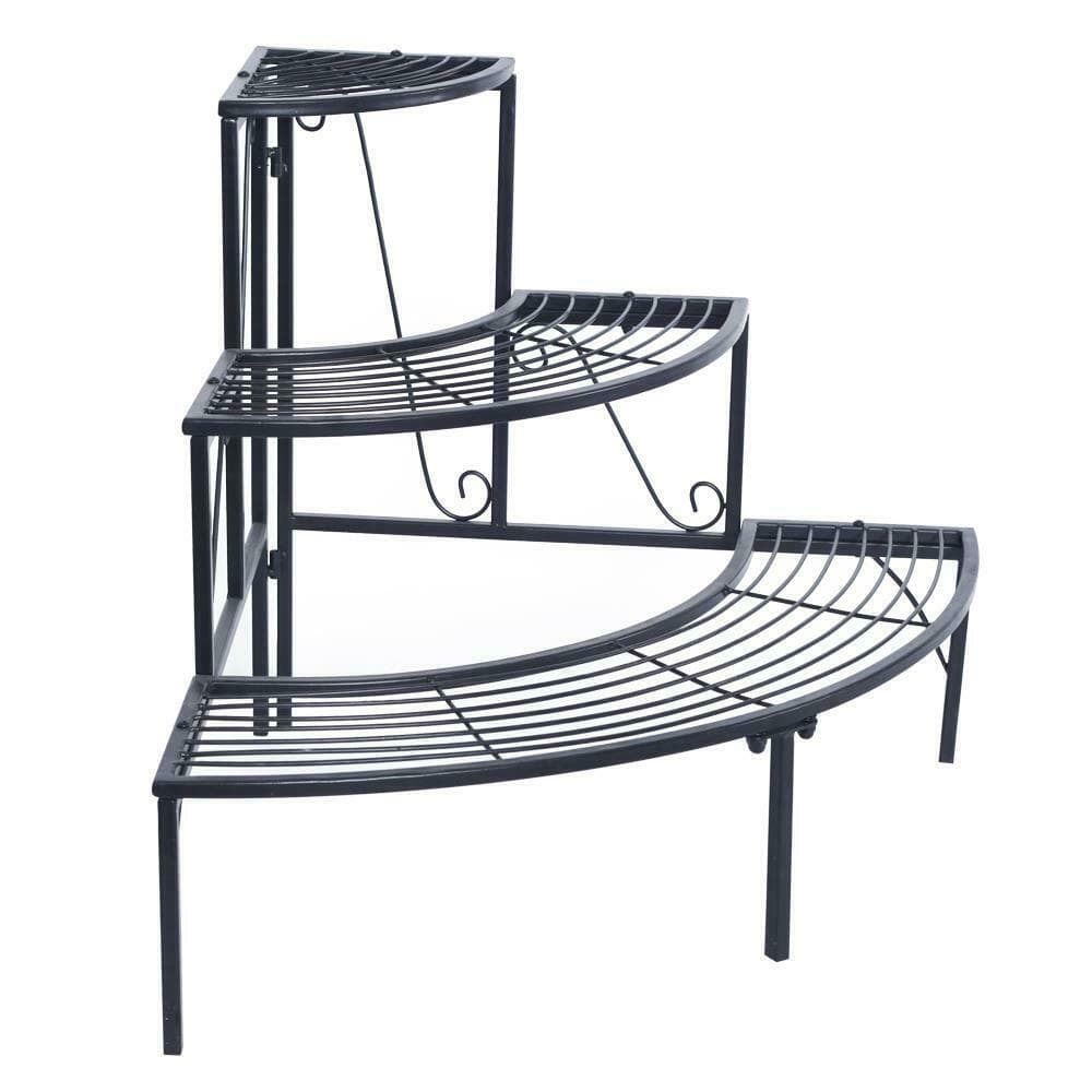 3 Tier Plant Stand Flower Pot Rack Round Corner Shelf 3 Bros Brands 112 Plant Stand