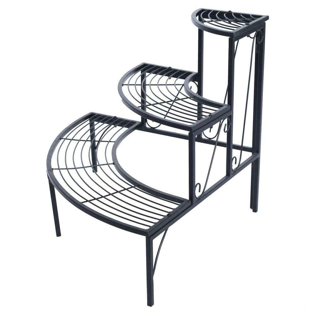 3 Tier Plant Stand Flower Pot Rack Round Corner Shelf 3 Bros Brands 112 Plant Stand