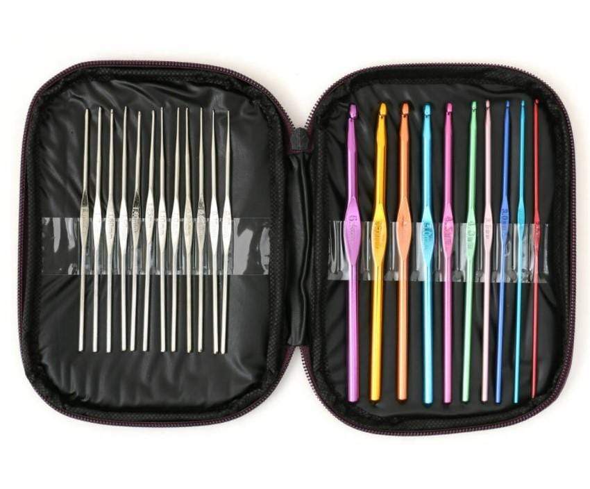 Crochet Hooks Aluminum 22 Piece Set 3 Bros Brands 161 Crochet Hooks