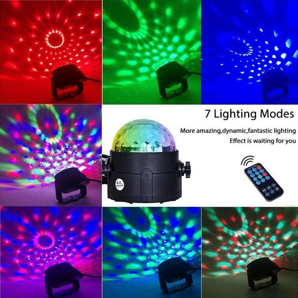 Disco Lights LED Strobe Sound Activated DJ Dance Lamp Decoration 3 Bros Brands 245 Disco Light