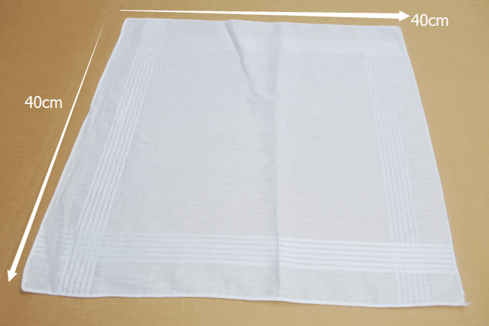 Handkerchiefs Set of 13 White Cotton Men's Hanky Pocket Square 3 Bros Brands 213 Handkerchiefs