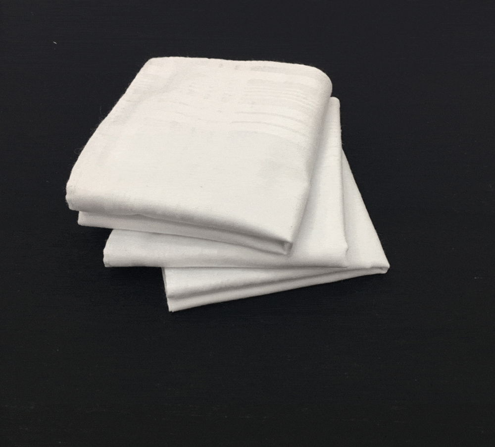 Handkerchiefs Set of 13 White Cotton Men's Hanky Pocket Square 3 Bros Brands 213 Handkerchiefs