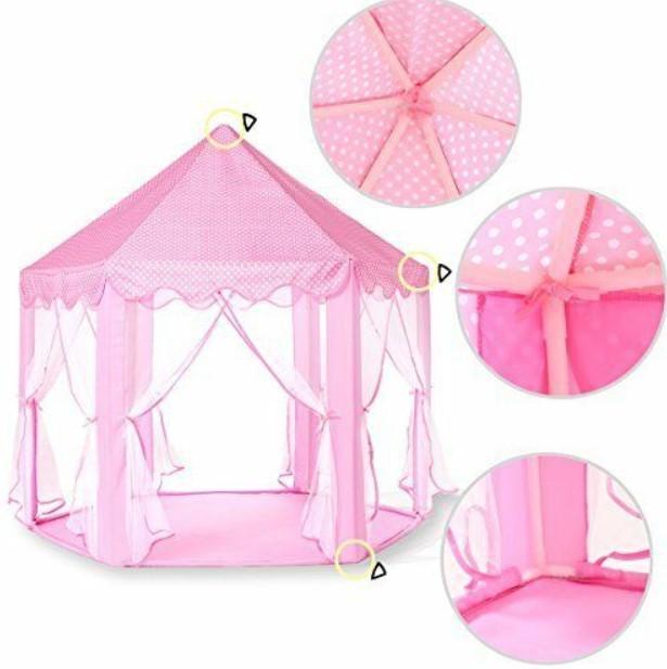 Kids Play Tent Princess Castle Indoor/Outdoor Play Tent 3 Bros Brands 190 Play Tent