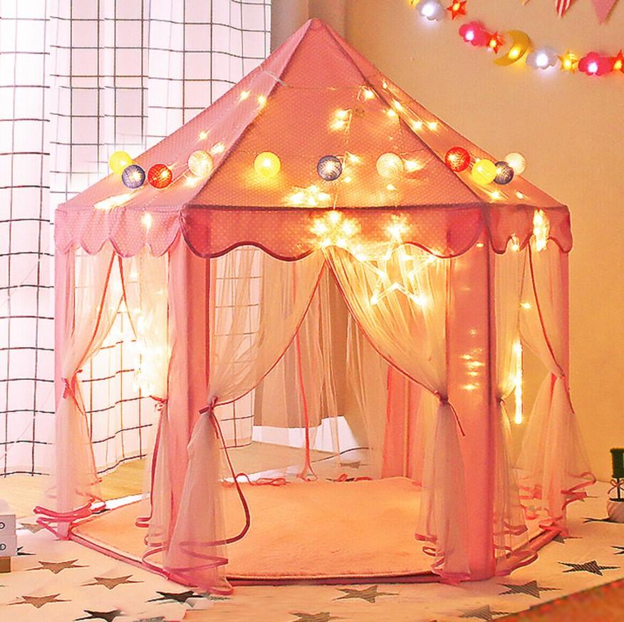 Kids Play Tent Princess Castle Indoor/Outdoor Play Tent 3 Bros Brands 190 Play Tent