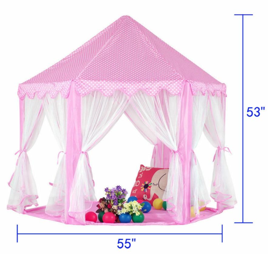 Kids Play Tent Princess Castle Indoor/Outdoor Play Tent 3 Bros Brands 190 Play Tent