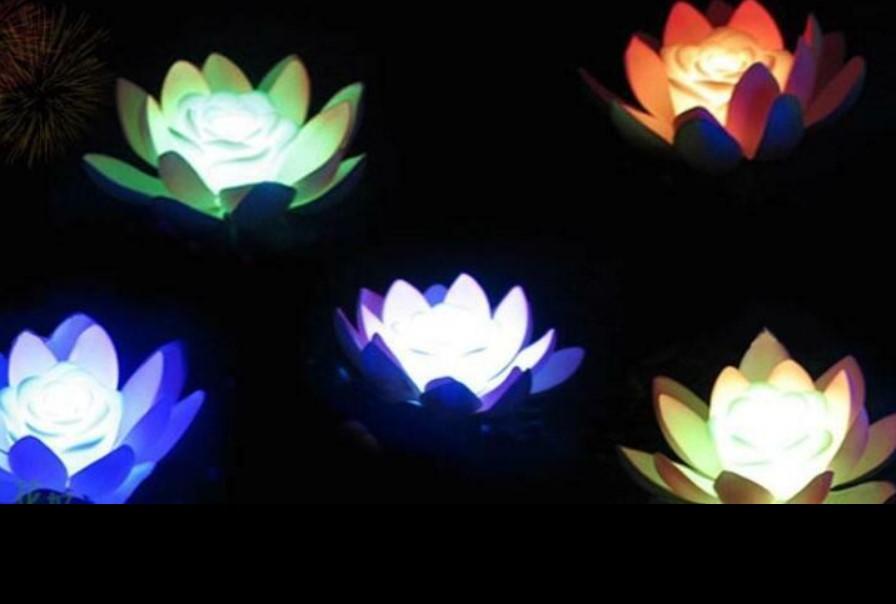 LED Floating Lily Pad Color-Changing Water Floating Light 3 Bros Brands Floating Light