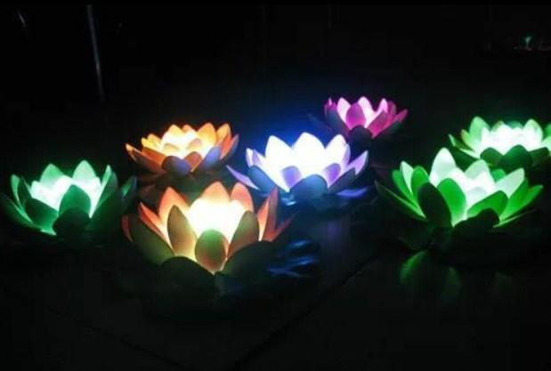 LED Floating Lily Pad Color-Changing Water Floating Light 3 Bros Brands Floating Light