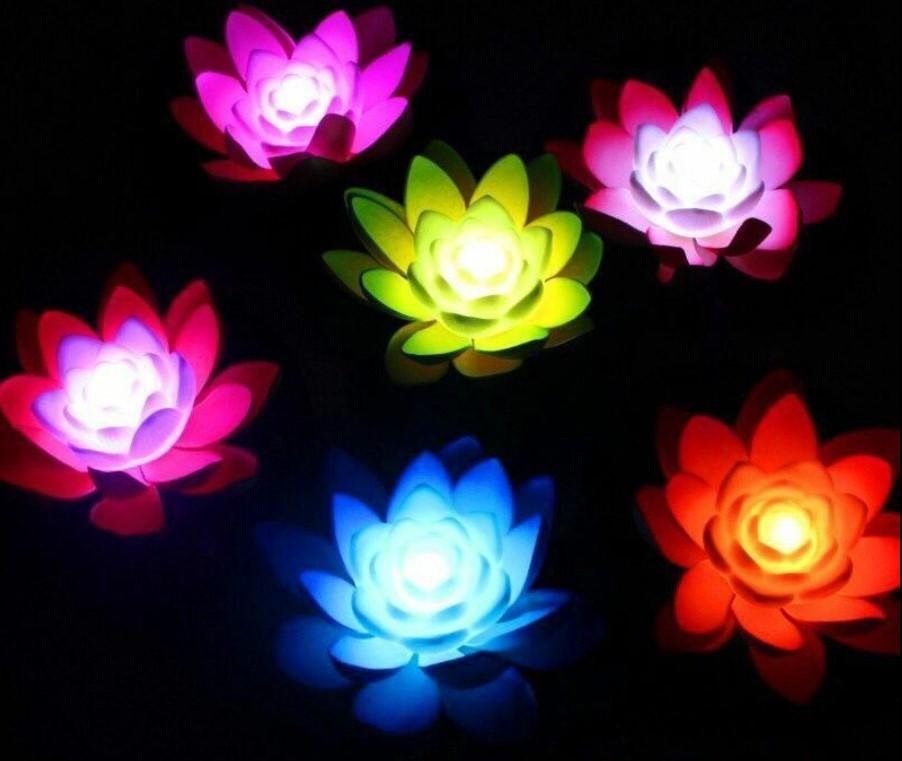 LED Floating Lily Pad Color-Changing Water Floating Light 3 Bros Brands Floating Light