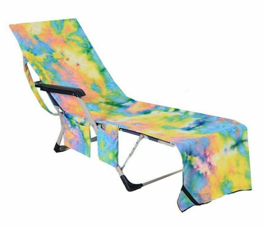 Lounge Chair Cover Tie Dye Beach Chair Cover 3 Bros Brands 153-yellow Chair Cover