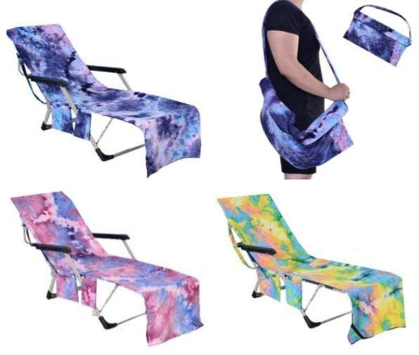 Lounge Chair Cover Tie Dye Beach Chair Cover 3 Bros Brands Chair Cover