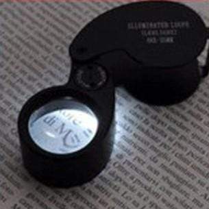 Magnifying Loupe 40x With LED Light 3 Bros Brands 206 Loupe