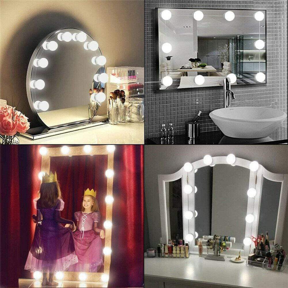 Make Up Mirror Lights 10 LED Light Kit Vanity Light Set 3 Bros Brands 247 Light Set