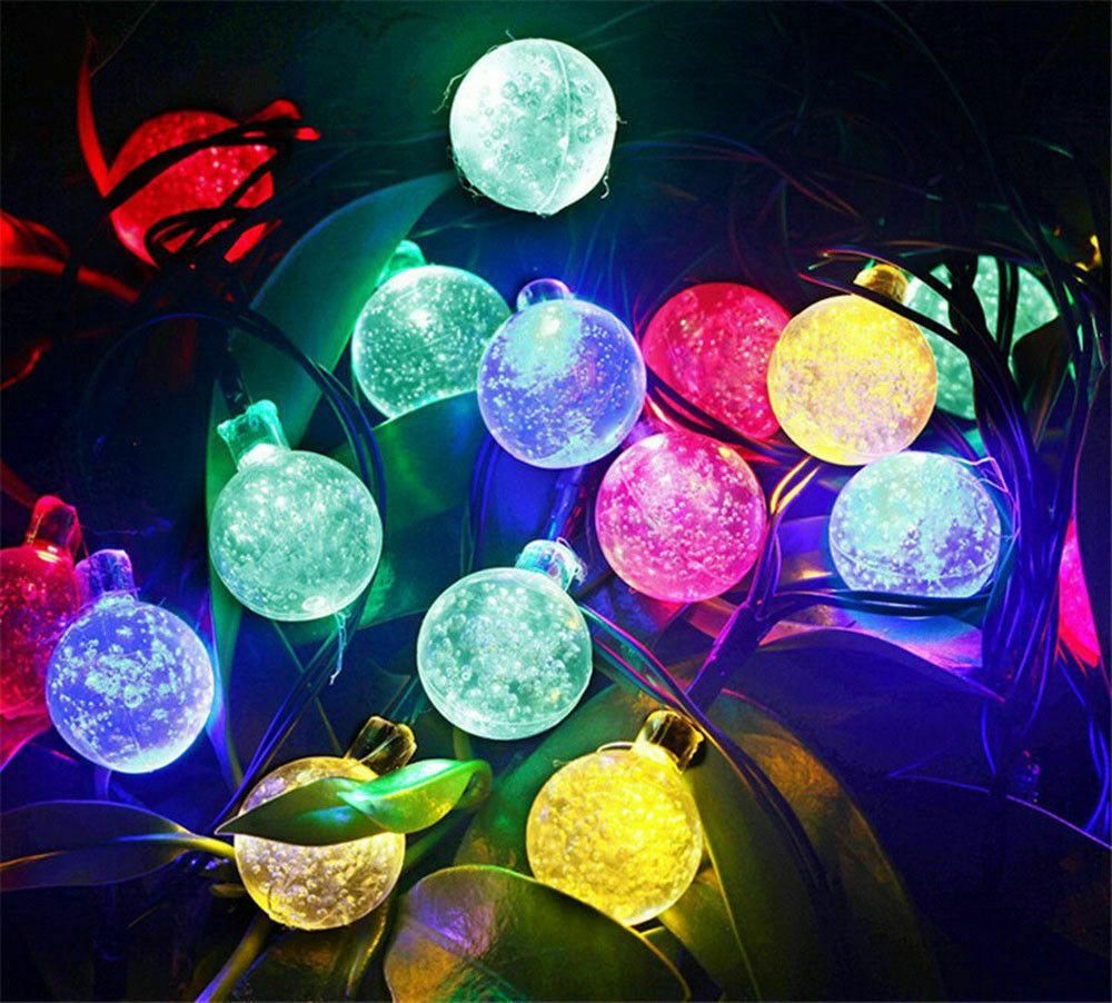 Outdoor Solar LED String Lights Waterproof Multi-Colored 30 LEDs 3 Bros Brands 229 Solar Lights