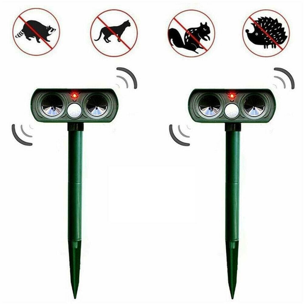 Pest Repellent Ultrasonic Solar Power Outdoor Animal Pest Repellent Sensor Set of 2 3 Bros Brands 233 Pest Repellent