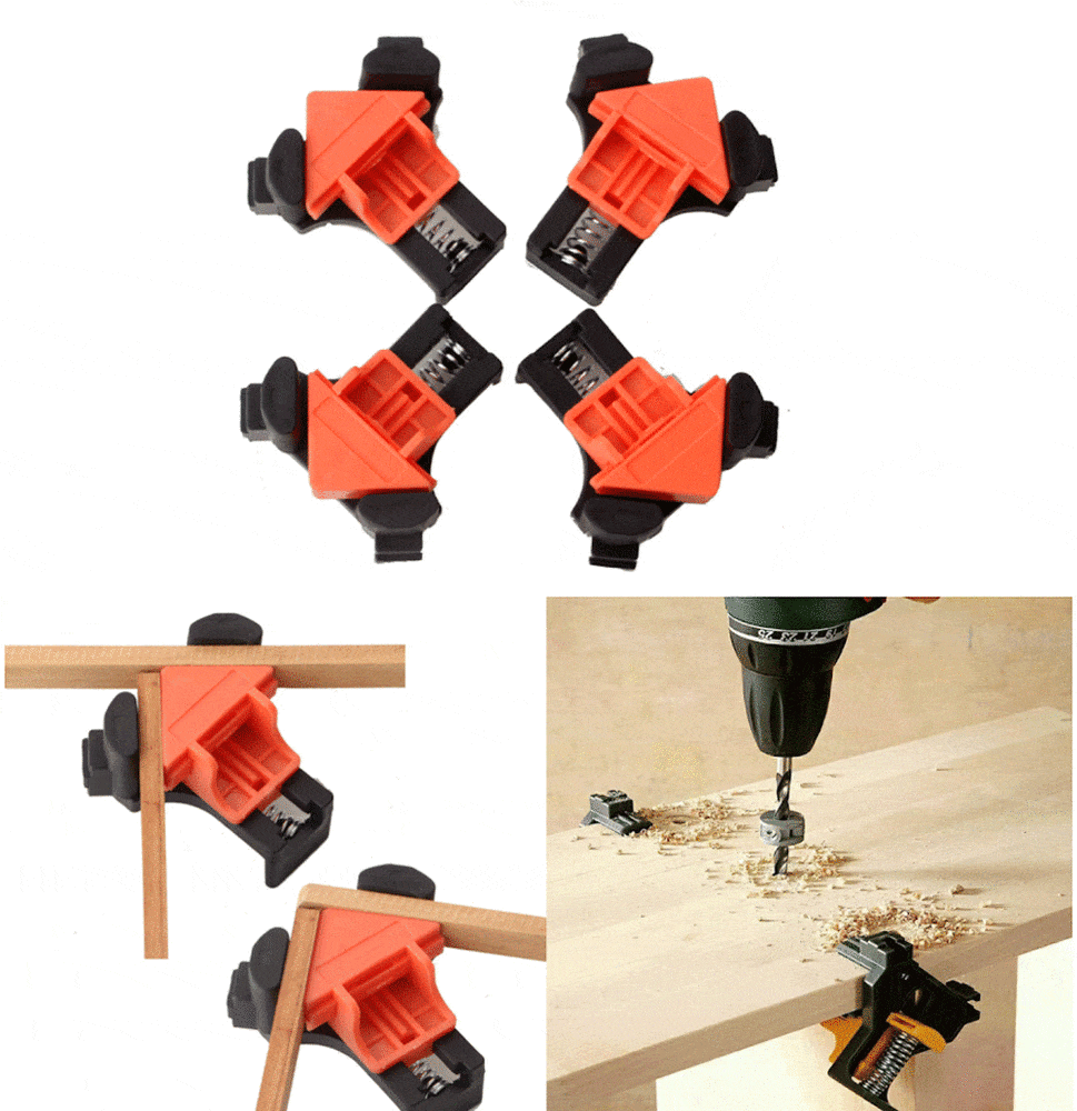 Right Angle 90 Degree Corner Clamps for Woodworking Set of 4 3 Bros Brands 217 Clamps