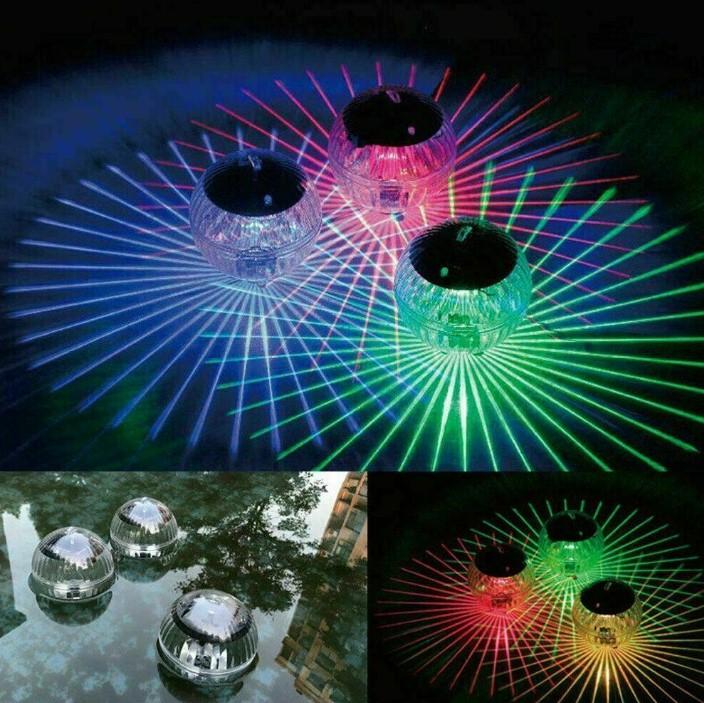 Solar LED Floating Light For Garden Pond Pool 3 Bros Brands 129 Solar Lights