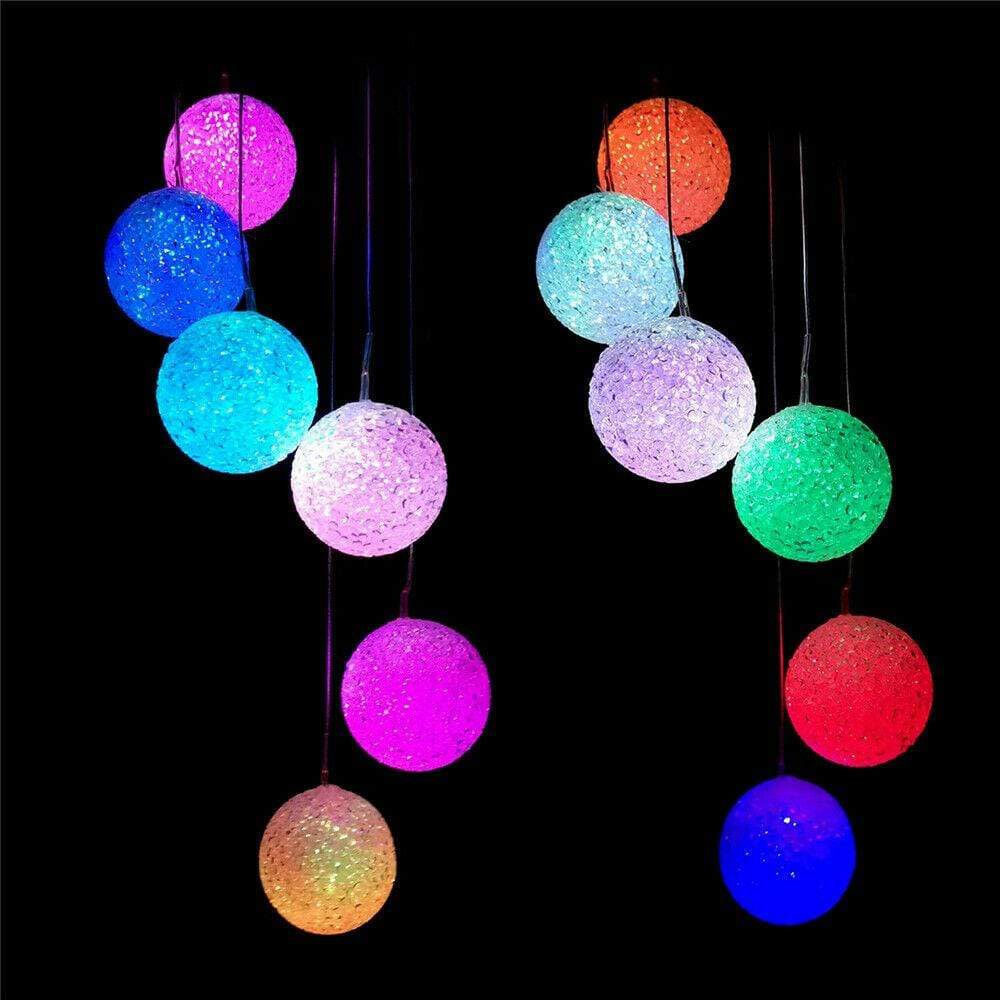 Solar LED Wind Chimes Color Changing Lights 3 Bros Brands 242 Solar Lights