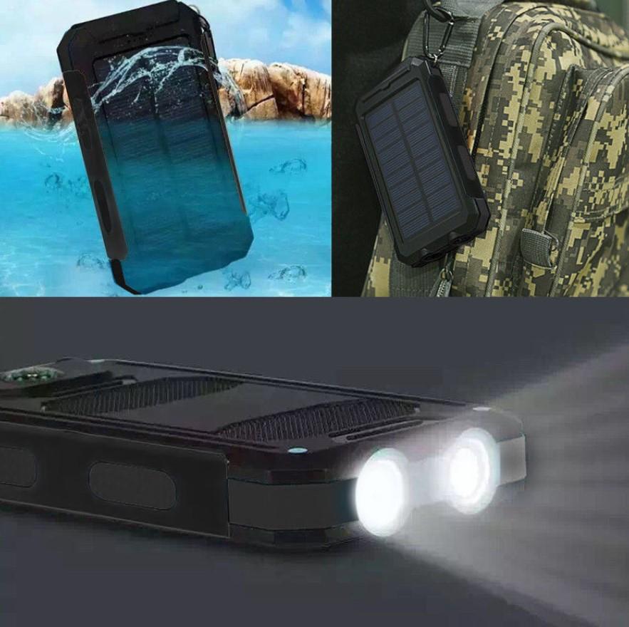 Solar Phone Charger 9000000mAh USB Portable Power Bank 3 Bros Brands 166 Solar Charger