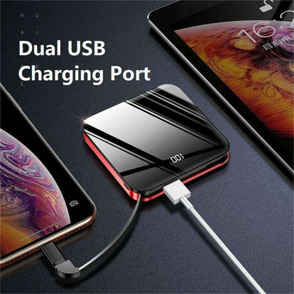 UltraThin Dual USB Portable Power Bank 20000mAh External Battery Backup Charger 3 Bros Brands 262 Portable Charger