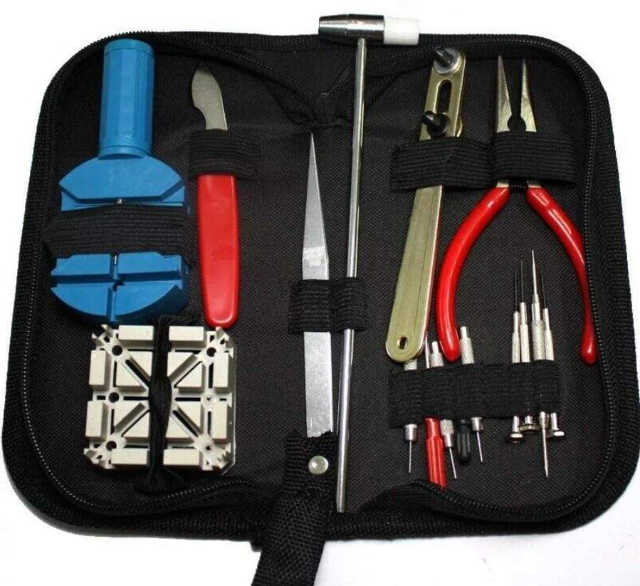 Watch Repair Tool Kit 16 Piece With Case 3 Bros Brands 196 Tool Kit